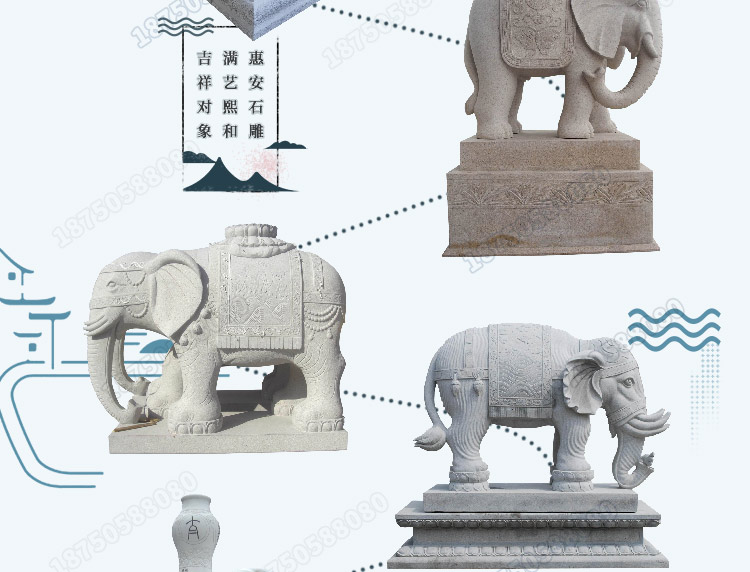 大象雕塑,虾红大象雕塑,大象雕塑光滑技术