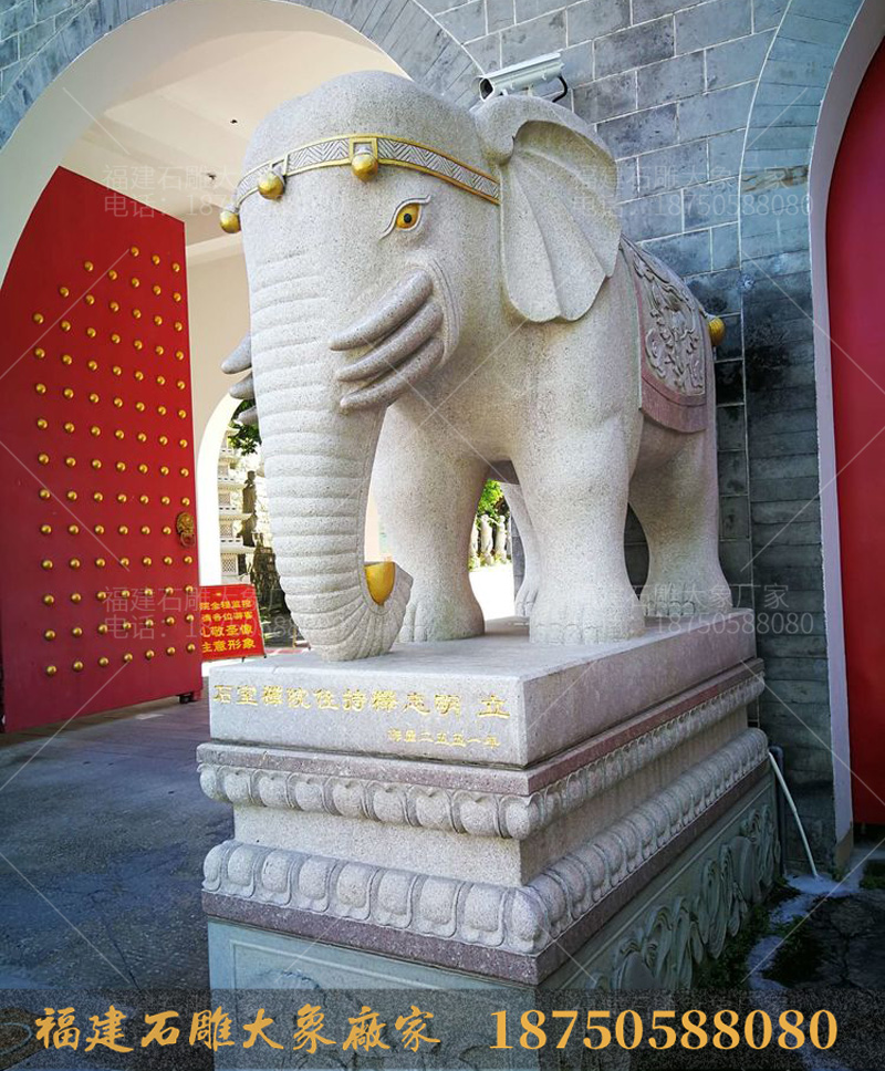 寺庙门口摆放的石雕大象，竟然藏着这么多秘密
