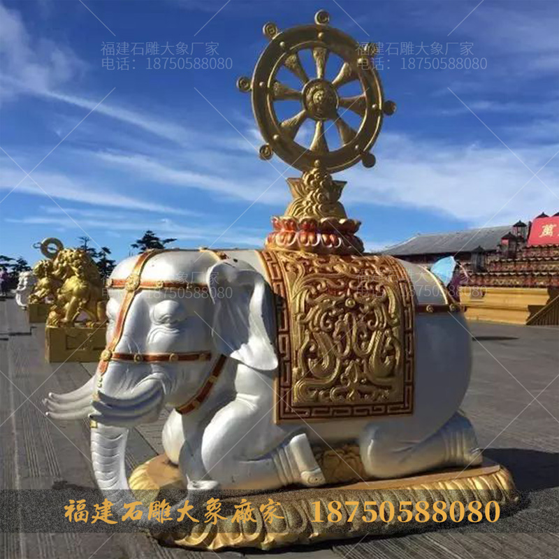 四川峨眉山石头大象与宗教文化的邂逅