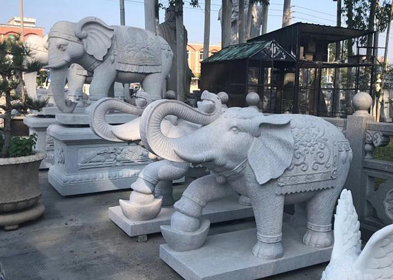 石雕大象底座不同造型的名称及寓意