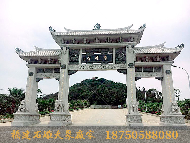 惠安净峰寺庙里的石雕文化