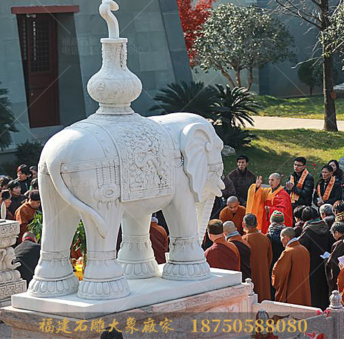 寺庙摆放石雕大象的寓意以及意义