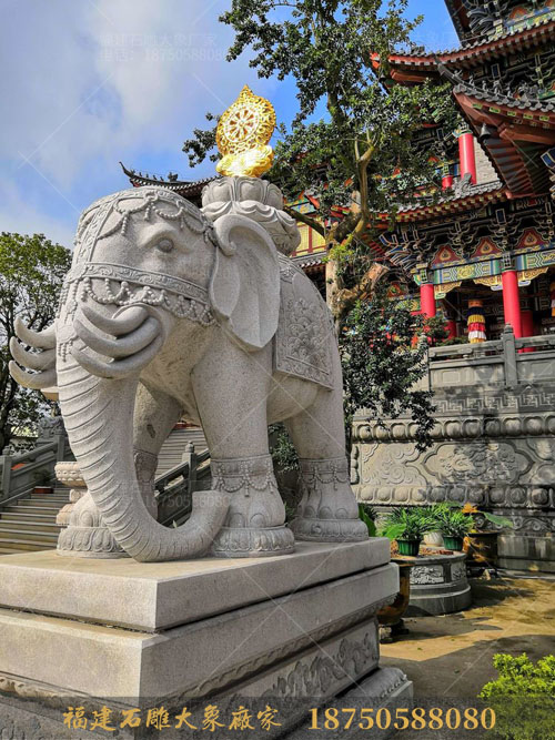 寺庙摆放石雕大象的寓意以及意义