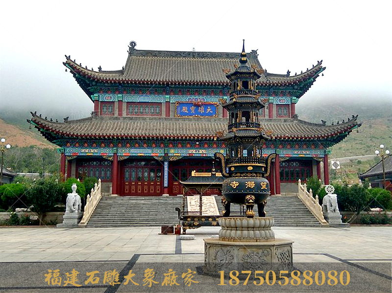 辽宁的寺庙石雕大象图片