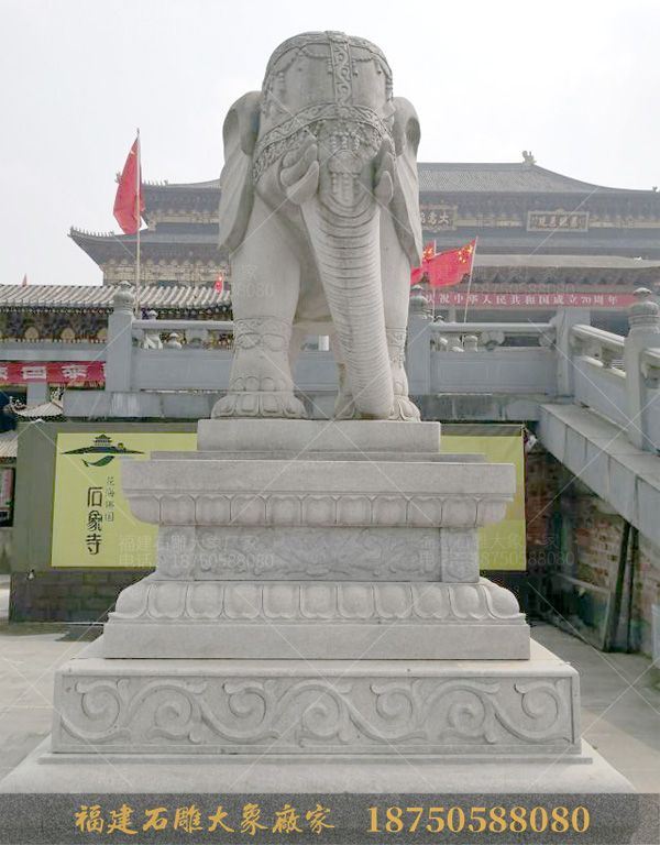 四川寺庙石雕大象造型图片