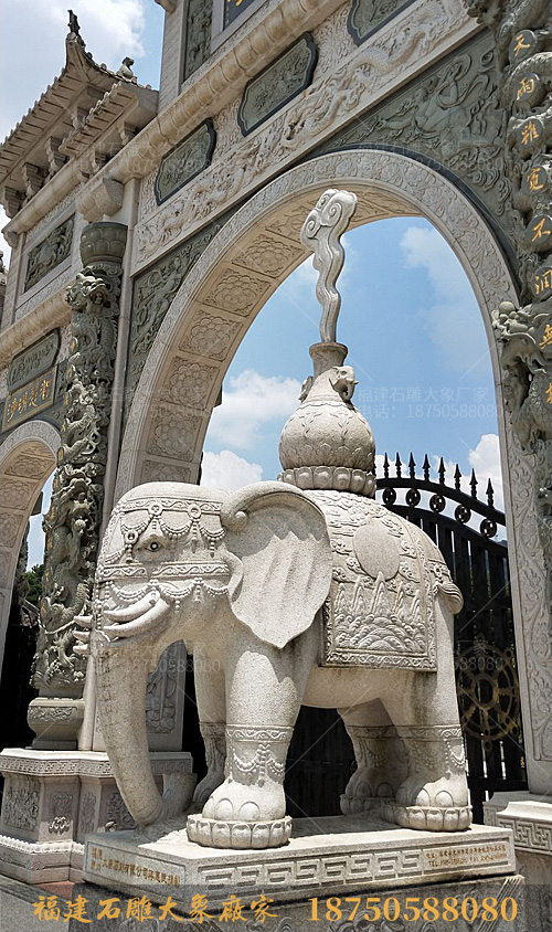 寺庙石雕大象规格该如何选择？
