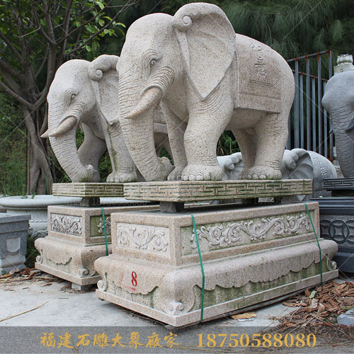 石雕大象破损的常用处理方法