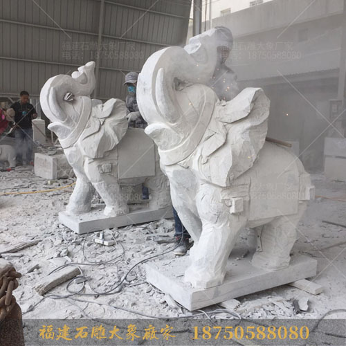 石雕大象是如何雕刻出来的？