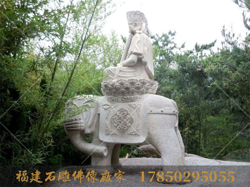 石雕大象与普贤菩萨之间的关系