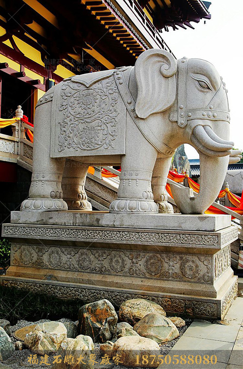 寺庙石雕大象具有许多不为人知的意义