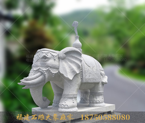 一尊2米高的石雕大象有多重？