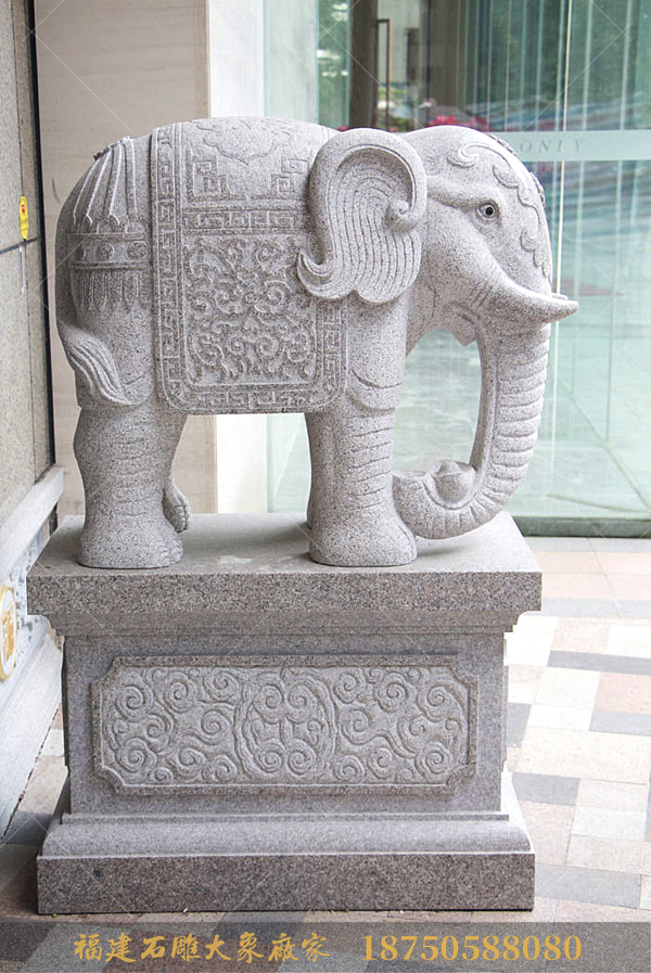 石雕大象可以摆放在祠堂门口吗？