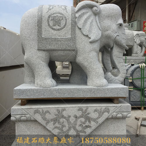 石雕大象受欢迎不是没有道理的！