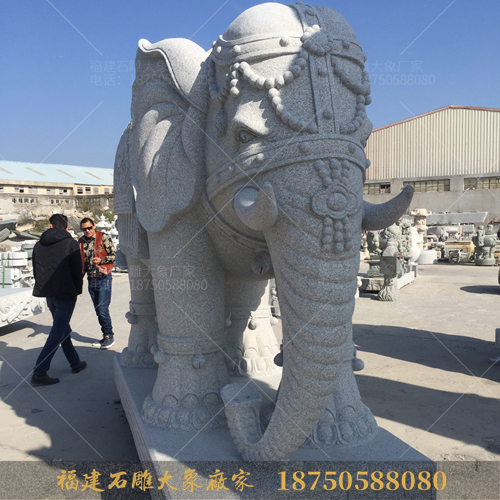 福建雕刻厂家解密石雕大象效果图与成品的区别