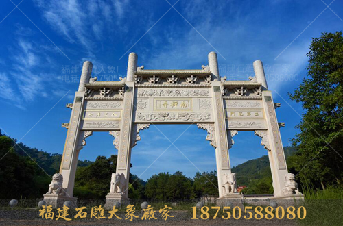 石雕大象摆放在寺庙大门口的讲究