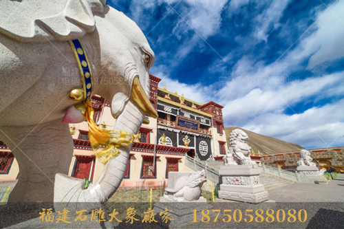 藏传佛教的石雕大象背上为什么要驮着猴子？