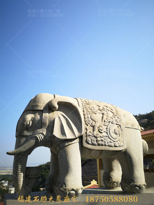 石雕大象雕刻“龙”图腾有什么特殊寓意？