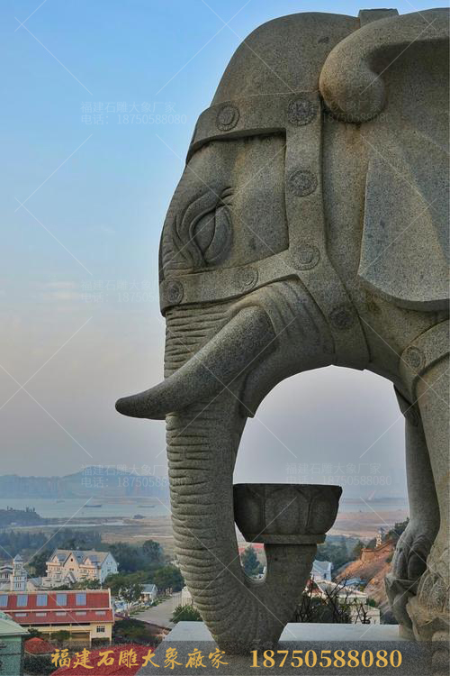 石雕大象雕刻“龙”图腾有什么特殊寓意？