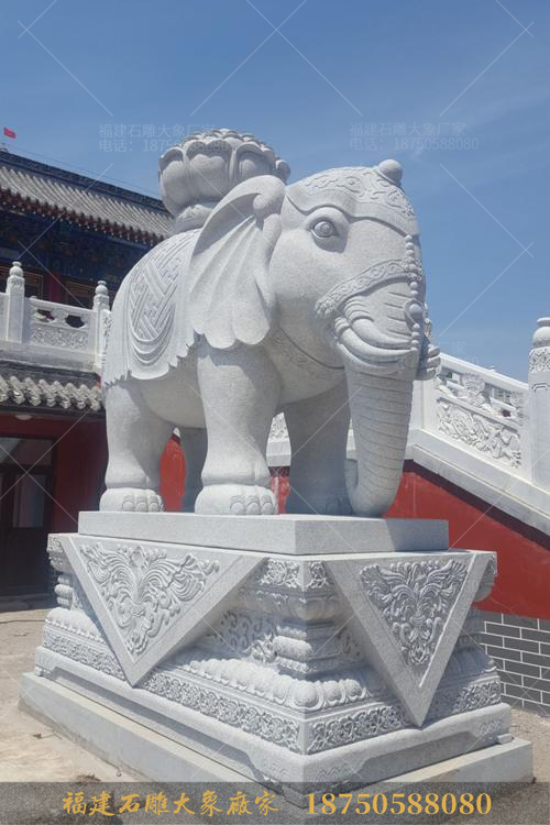 从卧佛寺里的寺庙石雕大象身上，您能看出几件