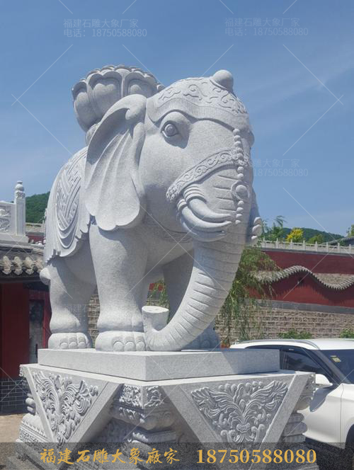 从卧佛寺里的寺庙石雕大象身上，您能看出几件