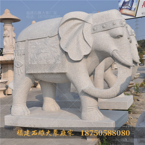 能招财的石雕大象造型有什么特征？