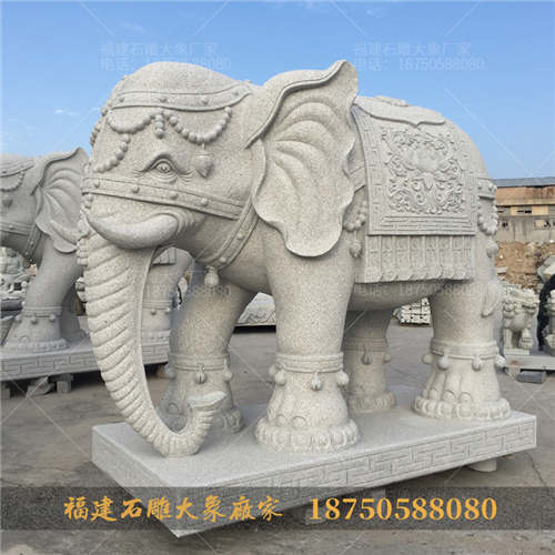 石雕大象颜色会影响寓意吗?