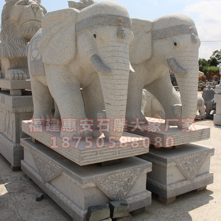 石雕大象一对摆放的原因和历史