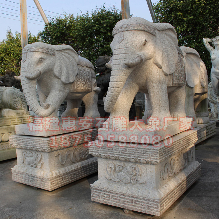 惠安石雕大象家家户户必备良品