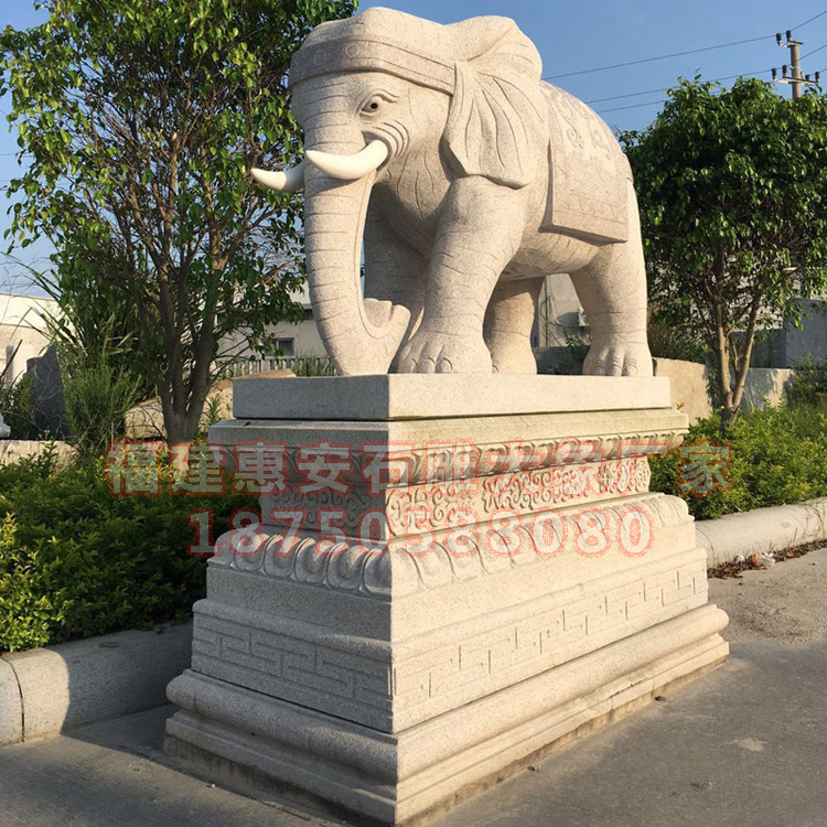 福建惠安石雕大象厂家如何走出国门