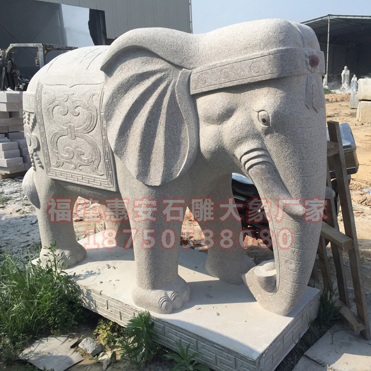 惠安石雕大象-行走的南派雕塑艺术
