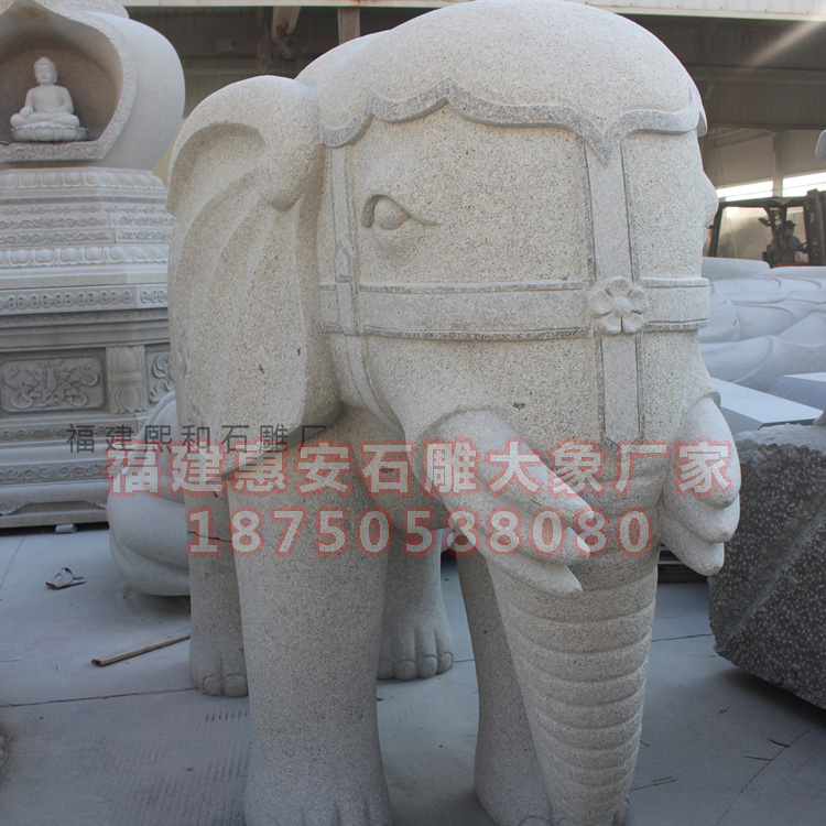 石雕大象，人们生活中的艺术