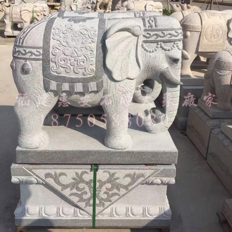石雕大象的雕塑工艺