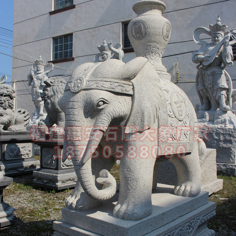 专业惠安厂家教你如何区别公母石雕大象