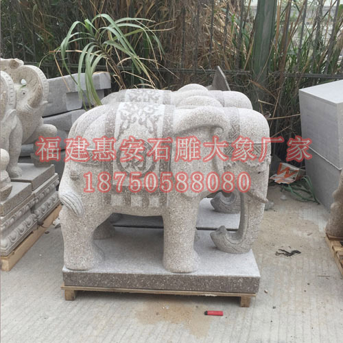 大象石雕门墩的运用