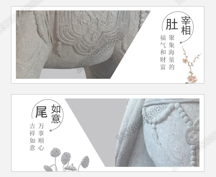 纯手工雕刻石象,石大象