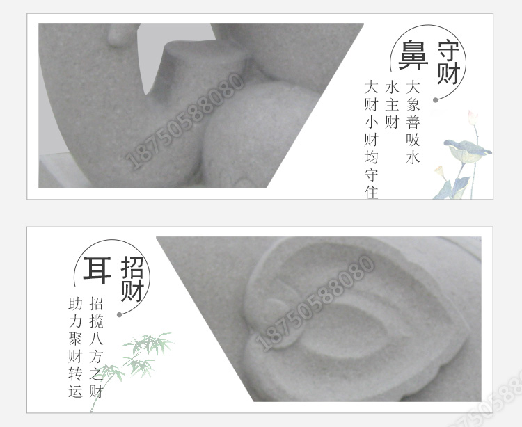 艺术大象雕塑,景区石大象