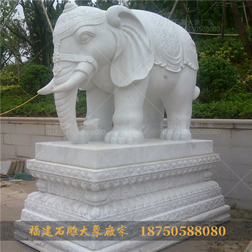 石雕大象雕刻以及风水文化