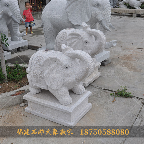 大象石雕工艺品摆放场所和意义