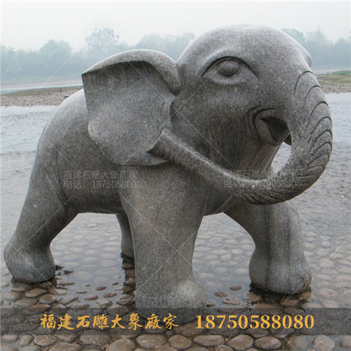 杭州景区石雕大象
