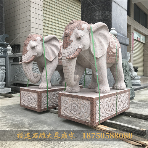 石头大象雕塑吉祥寓意及风水作用释义